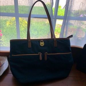 Michael Kors Navy Canvas Tote